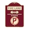 Signmission Fire Lane No Parking Heavy-Gauge Aluminum Architectural Sign, 24" x 18", BU-1824-24013 A-DES-BU-1824-24013 - alternate 1